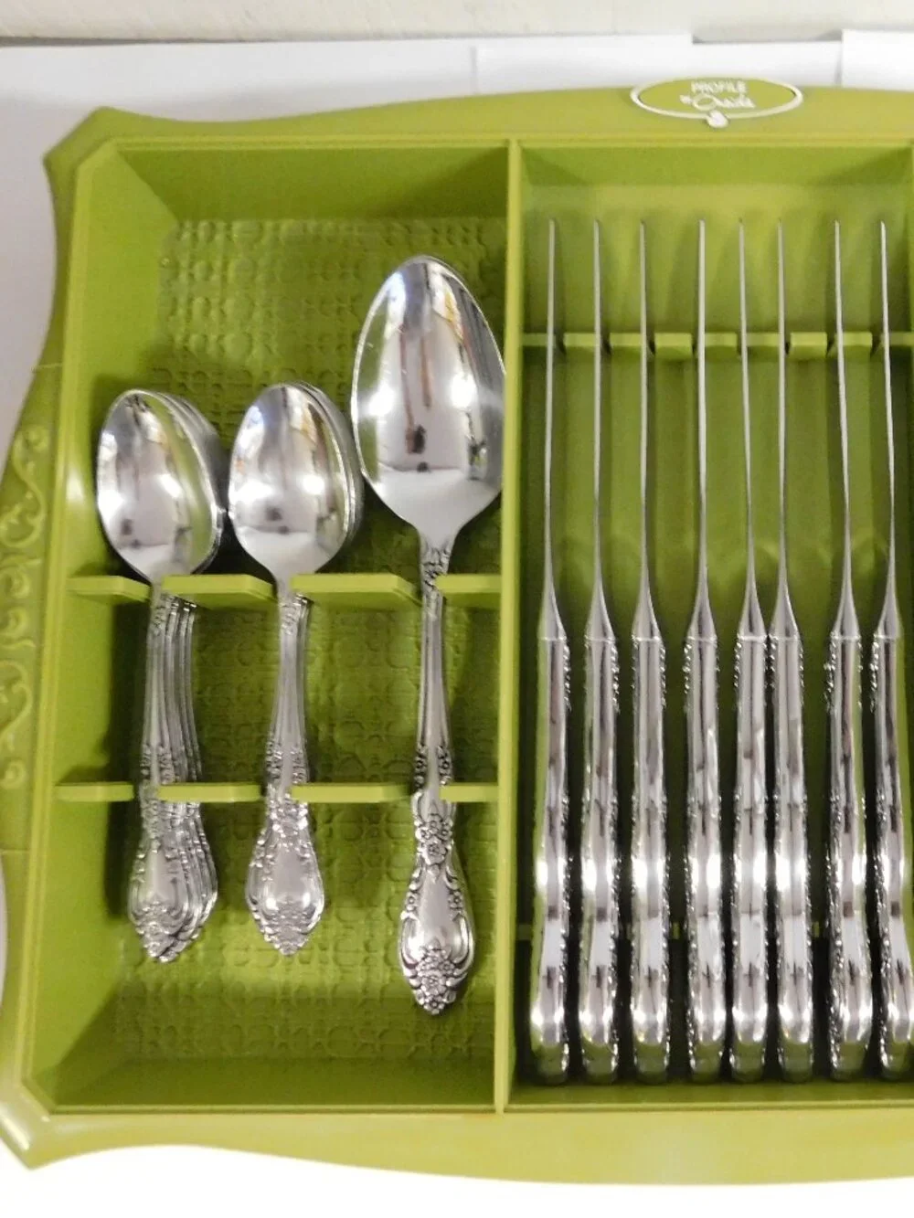 Oneida Profile Galveston Pattern Stainless Steel Flatware 50 pc Set Srv for 8
